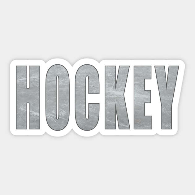 Hockey Ice Silhouette Sticker by swiftscuba